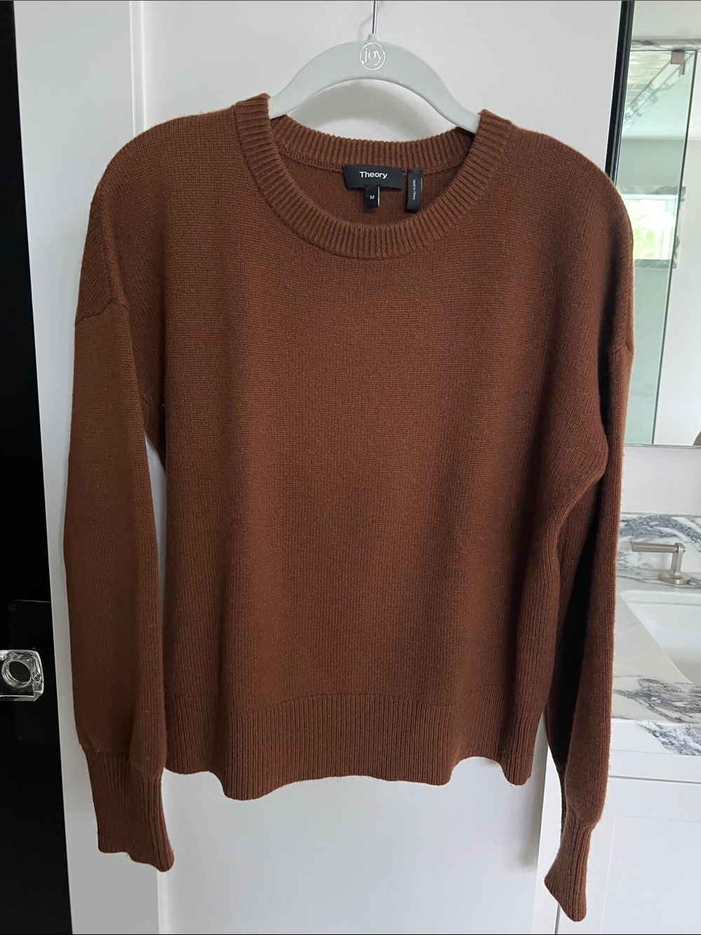 Theory 100 Cashmere Brown Sweater
